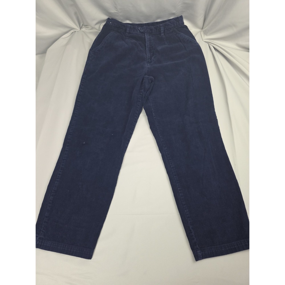 Vintage Y2K Corduroy Pants By Northern Reflections Womens 12 Blue Cotton Stretch